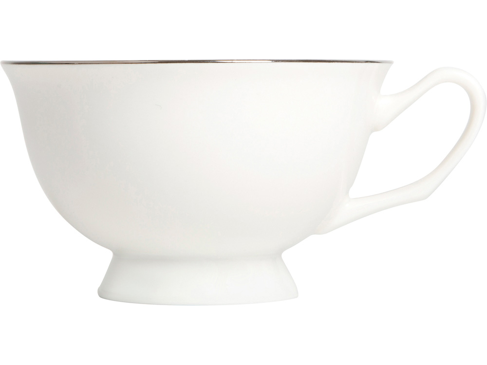 Чайная пара с серебрянной каймой, 200мл