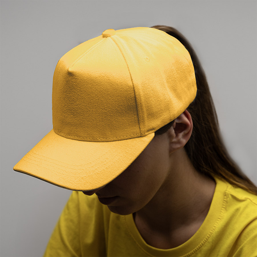 Бейсболка BOSTON, 5 клиньев, металлическая застежка