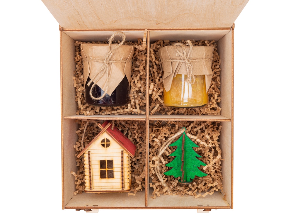 Подарочный набор Decoration Deluxe 2.0 с двумя видами варенья, натуральный