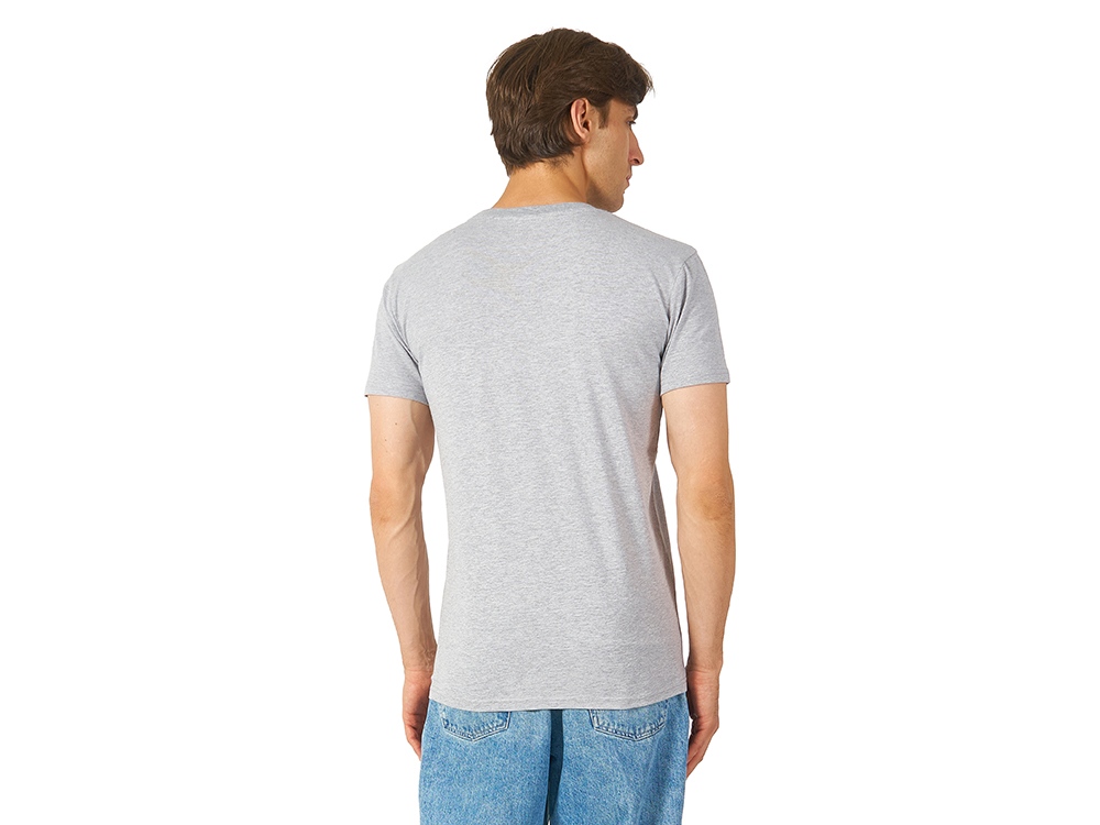 Футболка HD Fit короткий рукав с эластаном_L, мужская,серый меланж