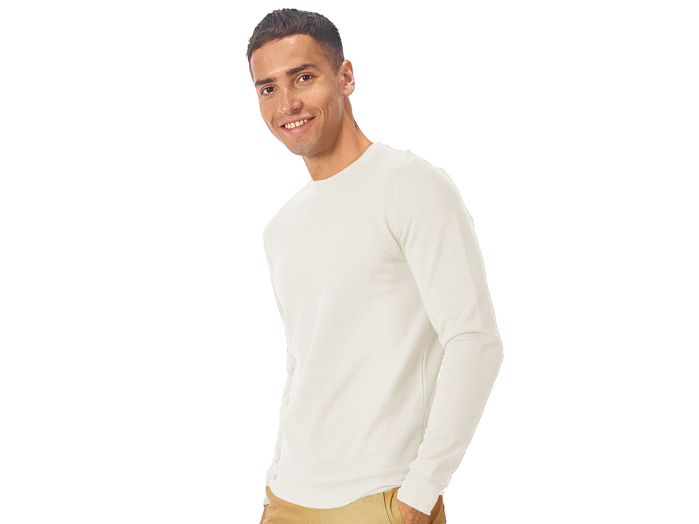 Свитшот Motion унисекс с начесом, белый Свитшот Motion унисекс с начесом, белый