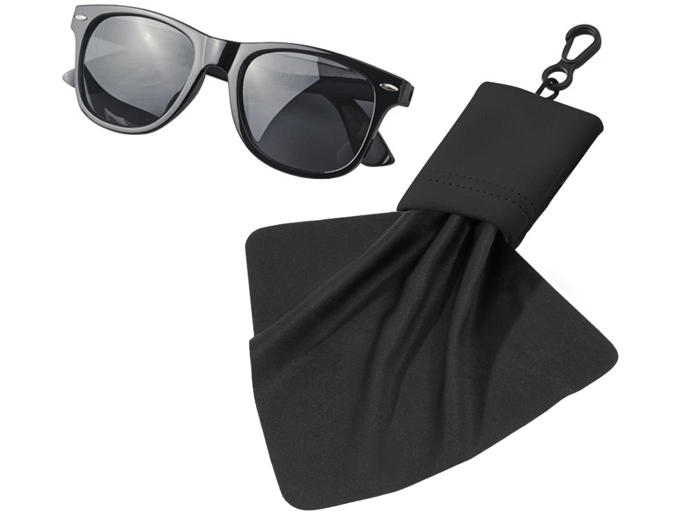 Очищающая салфетка Neat из микрофибры в чехле, черный