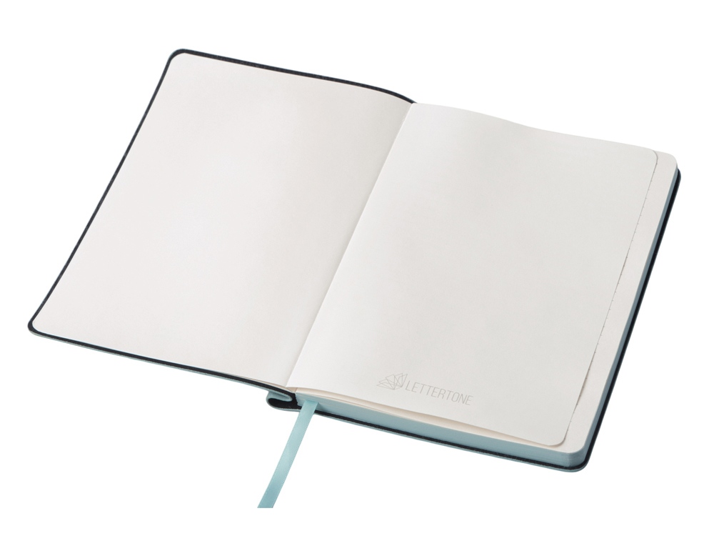 Блокнот А5 Notepeno Max, 96 листов 80 гр/м2 белой FSC бумаги, цвет морской волны