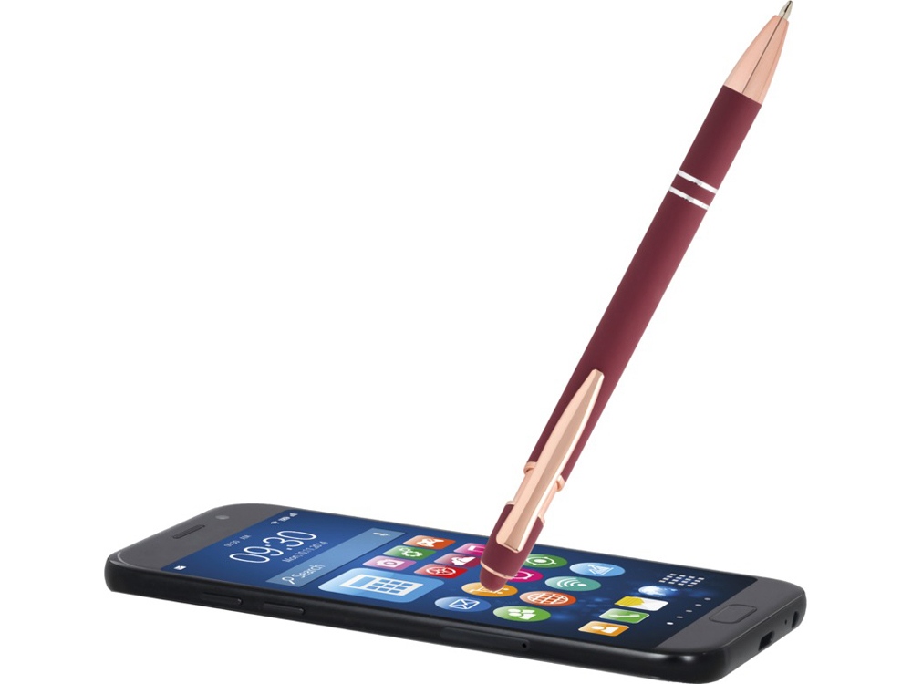 Nanna шариковая ручка с отделкой из розового золота - Бургунди (черные чернила)