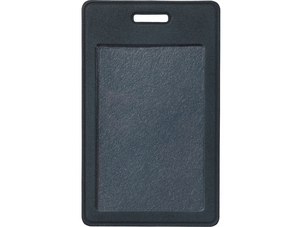 Вертикальный чехол для пропуска из экокожи Alicante, темно-синий