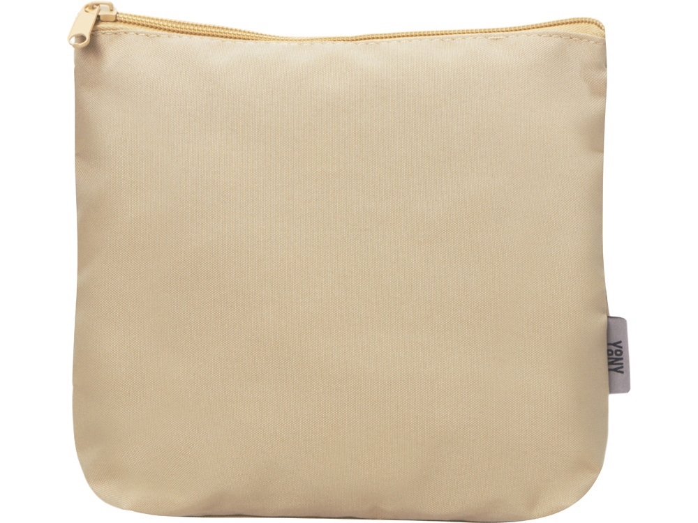 Органайзер для электроники и проводов Amalia из полиэстера 300D с подкладкой, бежевый