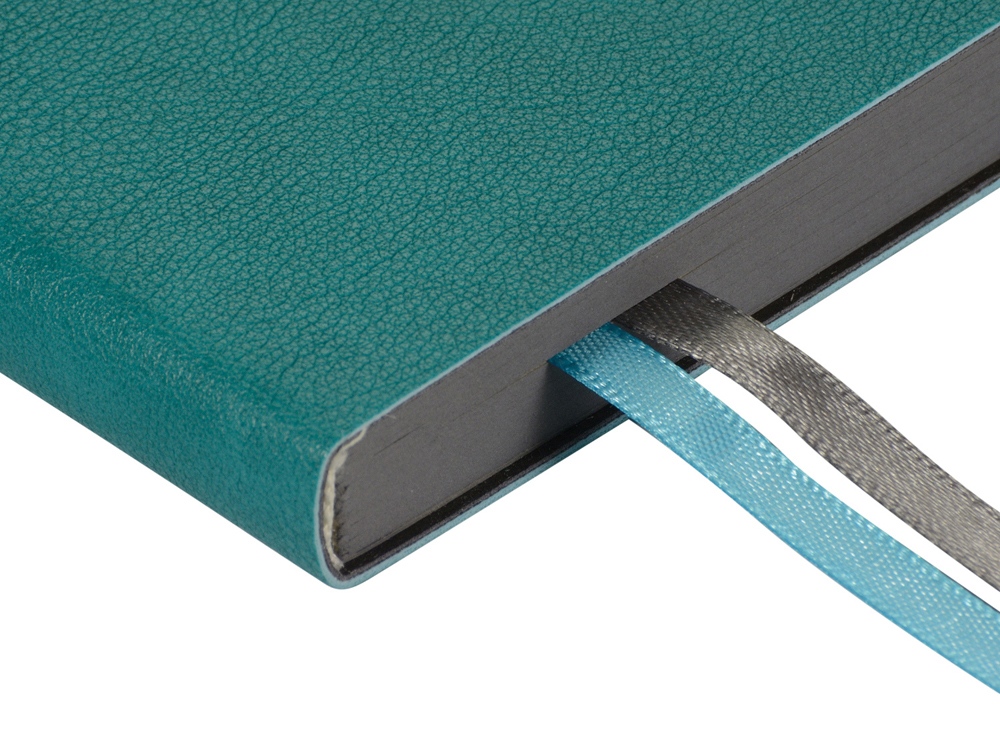 Ежедневник А5 датированный Boston 2026, морская волна с серым обрезом