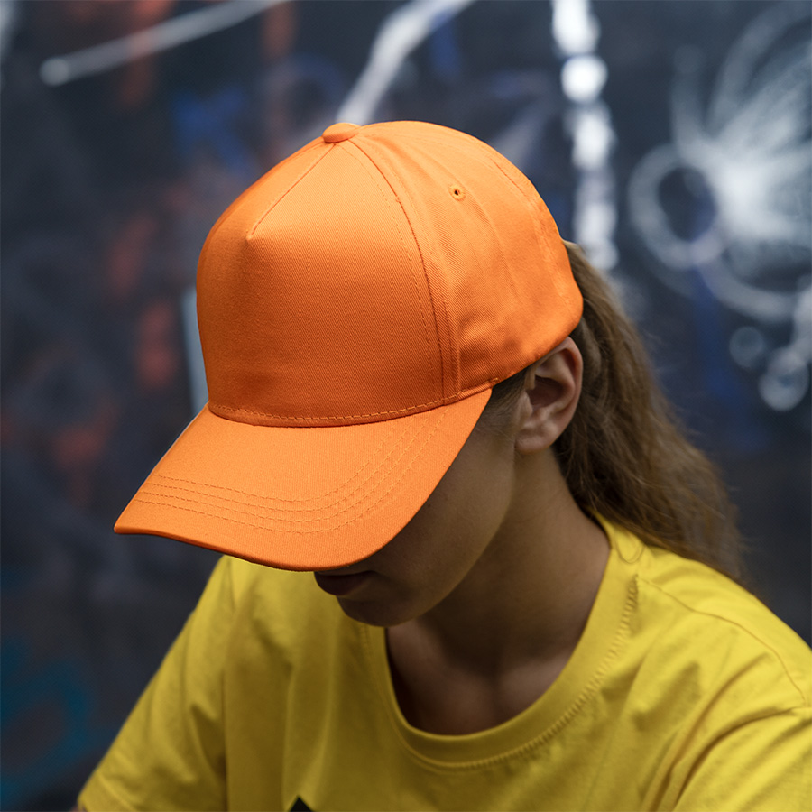 Бейсболка VALLEY, 5 клиньев, металлическая застежка