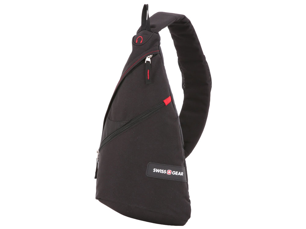 Рюкзак SWISSGEAR с одним плечевым ремнем, 25x15x45 см, 7 л, черный/красный