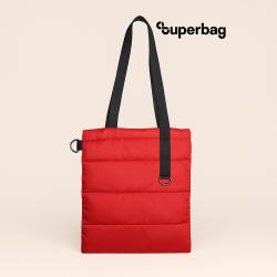 Шоппер Superbag Bubble, с кнопкой (красный с черным)