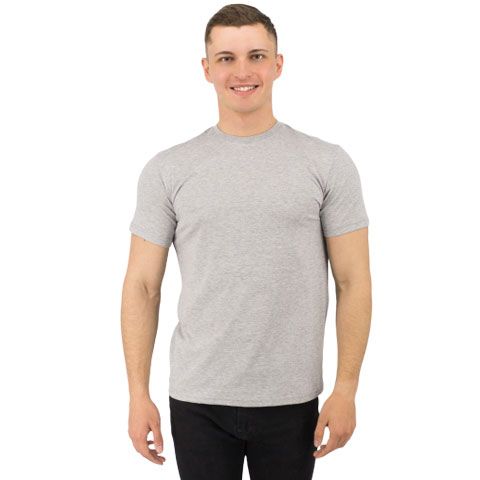 Футболка Star, мужская (серый меланж, M)