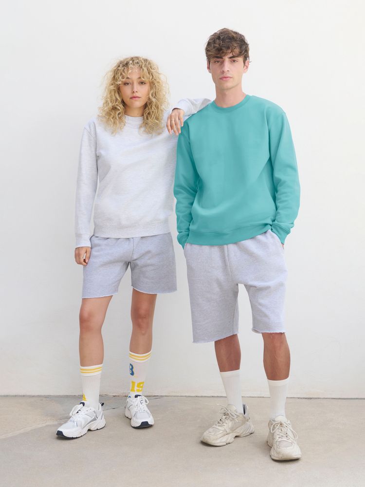 Свитшот унисекс Columbia, светло-серый меланж