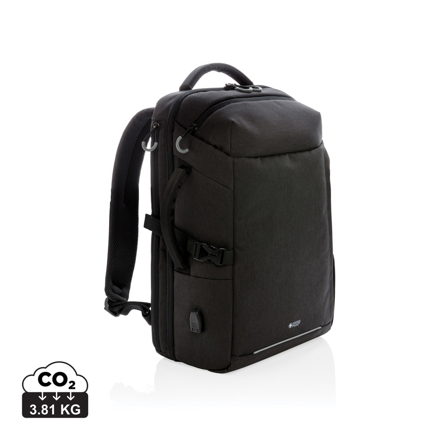 Рюкзак для путешествий Swiss Peak XXL из rPET AWARE™, 17’’