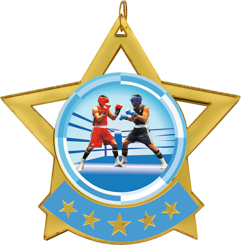 Акриловая медаль Бокс