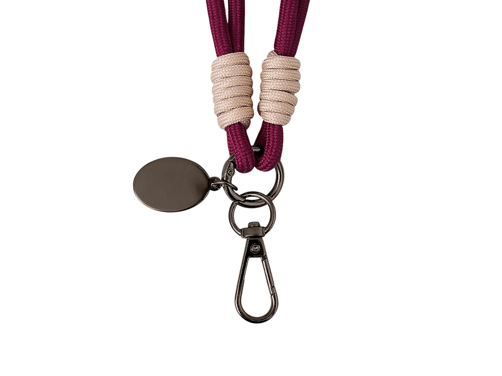 Брелок-браслет Bohemian, бургунди