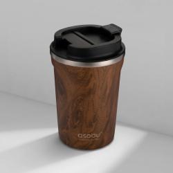Термокружка CAFÉ COMPACT, 380 мл, wood