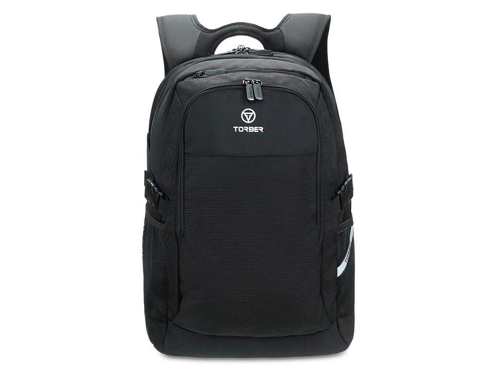 Рюкзак TORBER МЕГАПОЛИС с отделением для ноутбука 16, чёрный, полиэстер, 47 х 34 x 28 см Рюкзак TORBER МЕГАПОЛИС с отделением для ноутбука 16, чёрный, полиэстер, 47 х 34 x 28 см