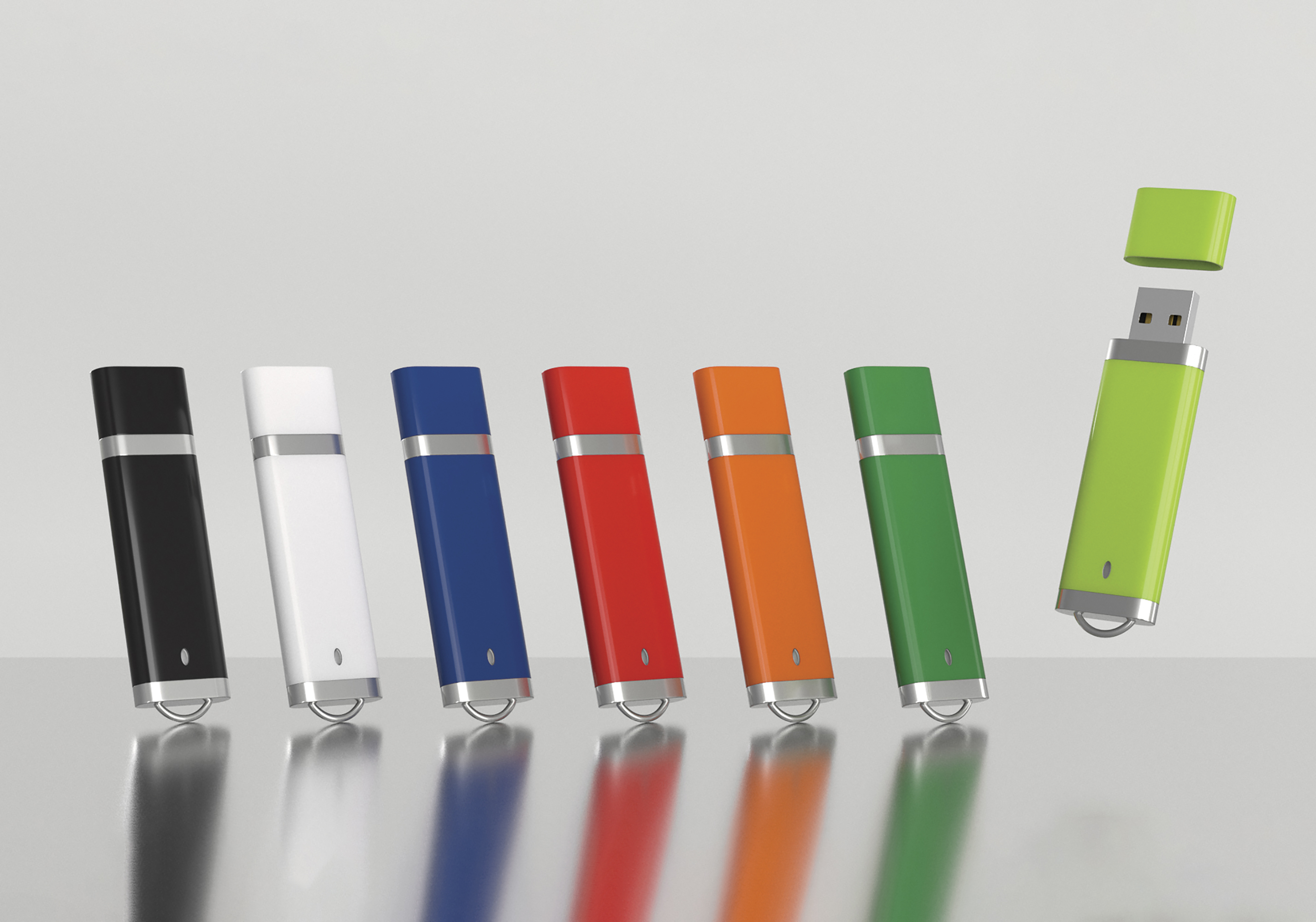 Флеш-карта USB 8GB "Абсолют", белая#