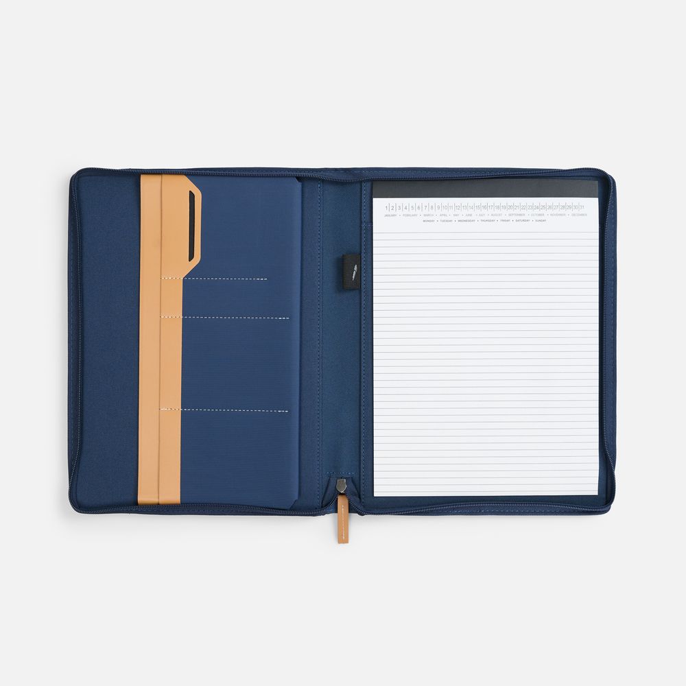 Папка-портфолио с блокнотом Seminari, синяя