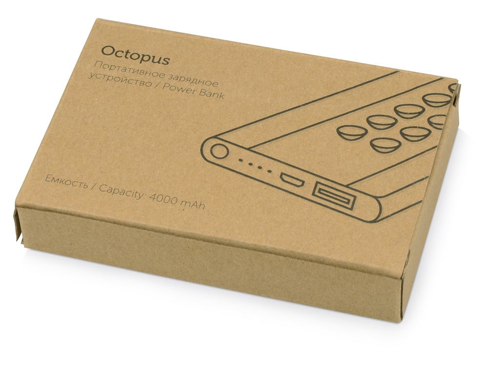 Портативное зарядное устройство Octopus, черный
