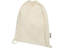 Oregon сумка-кисет из переработанного хлопка, сертифицированного согласно GRS, плотностью 140 г/м² - Натуральный Oregon сумка-кисет из переработанного хлопка, сертифицированного согласно GRS, плотностью 140 г/м² - Натуральный