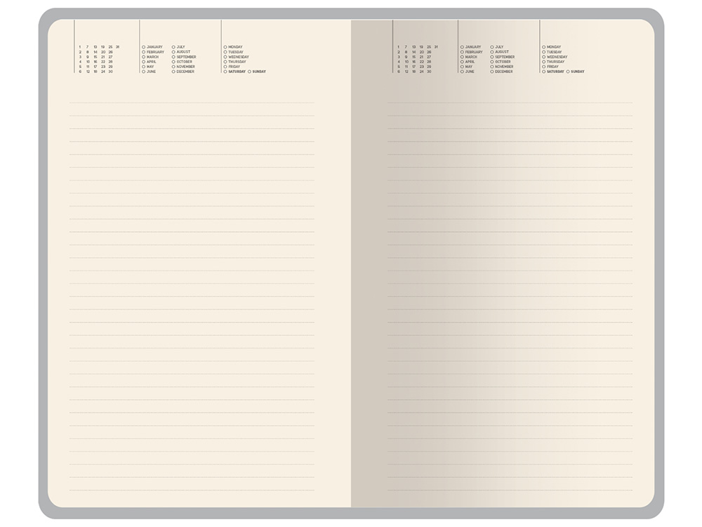 Ежедневник недатированный А5 Valencia, серый