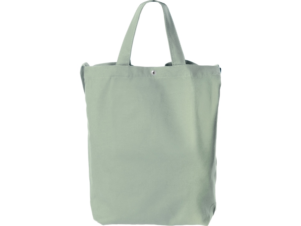 Сумка Helfer из хлопка на кнопке с регулирующейся лямкой, оливковый