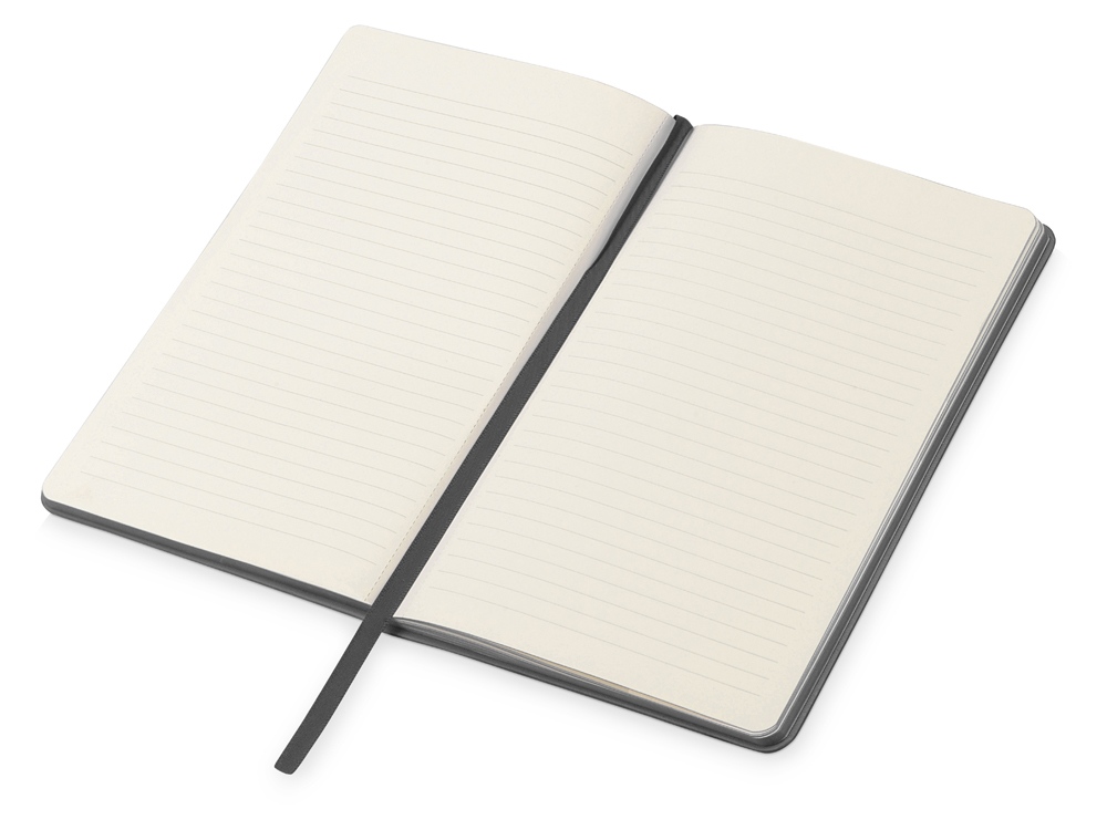Блокнот Notepeno 130x205 мм с тонированными линованными страницами, серый (Р)