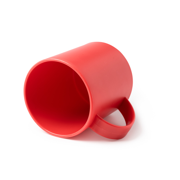 Пластиковая кружка LINO, красный Пластиковая кружка LINO, красный