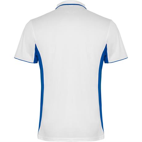 Спортивная футболка поло MONTMELO мужская, БЕЛЫЙ/КОРОЛЕВСКИЙ СИНИЙ M