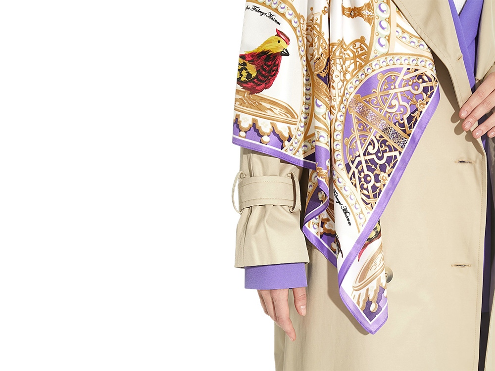 Платок Пасхальное яйцо-часы Петушок Платок Пасхальное яйцо-часы Петушок