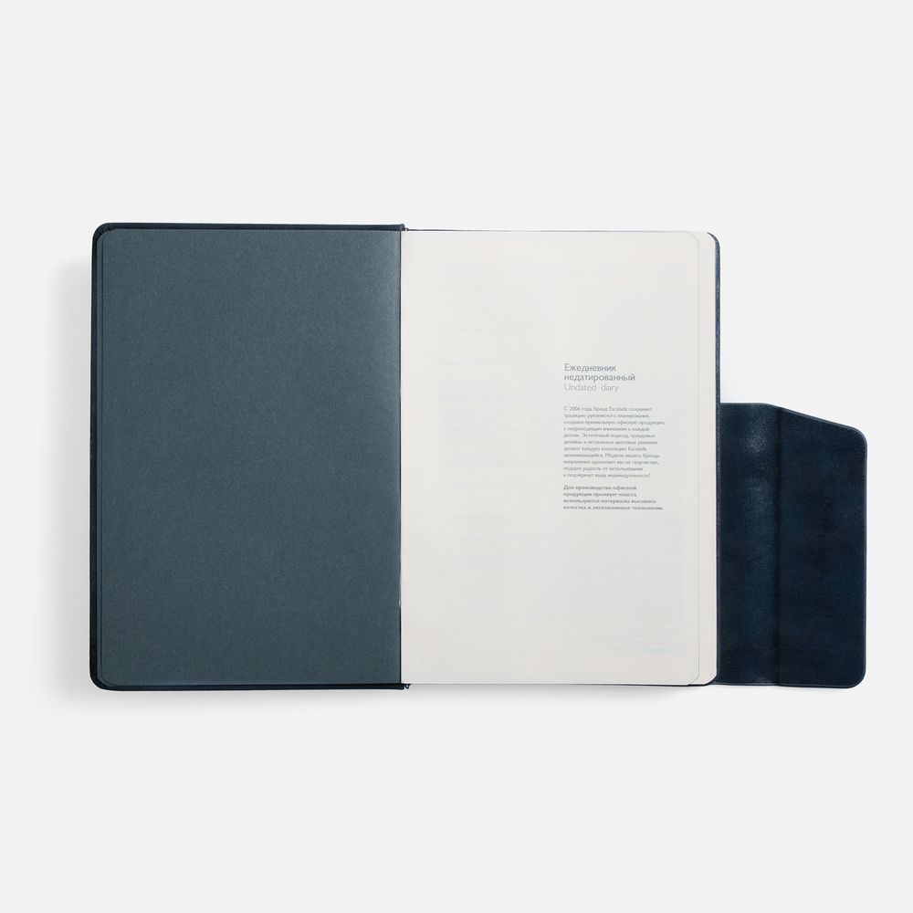 Ежедневник Leadmark, недатированный, синий