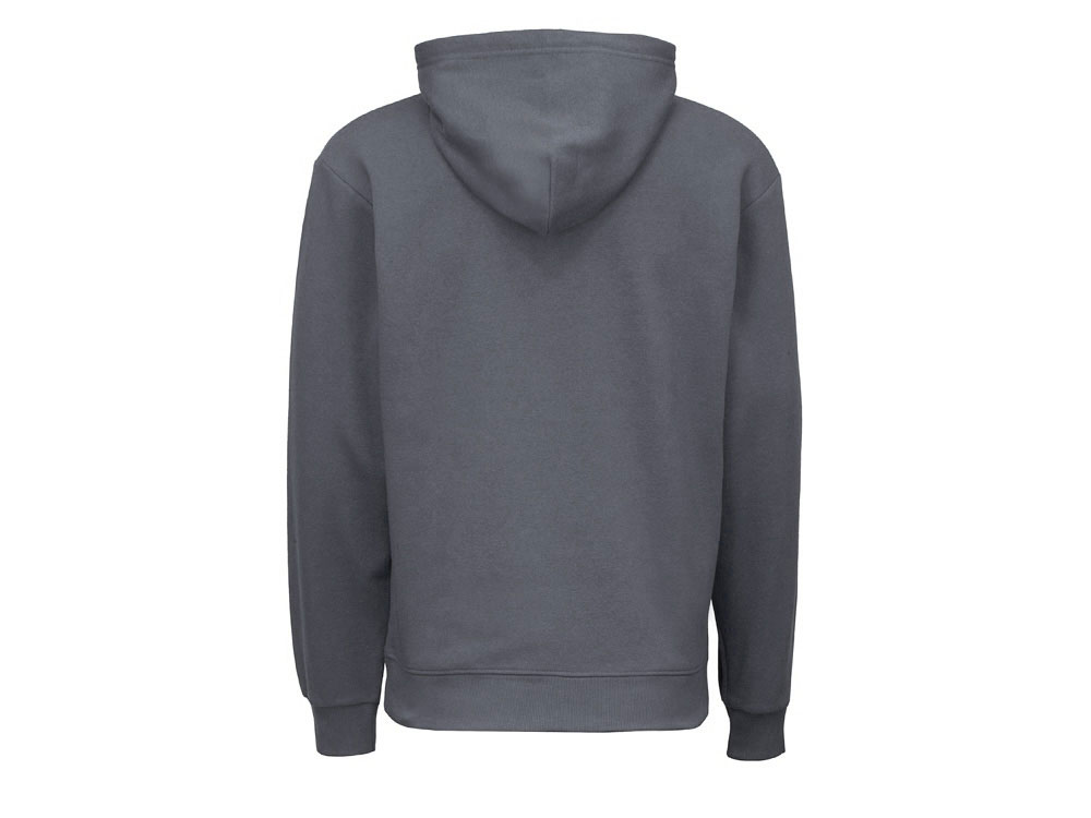 Толстовка с капюшоном оверсайз Lisbon унисекс, темно-серый