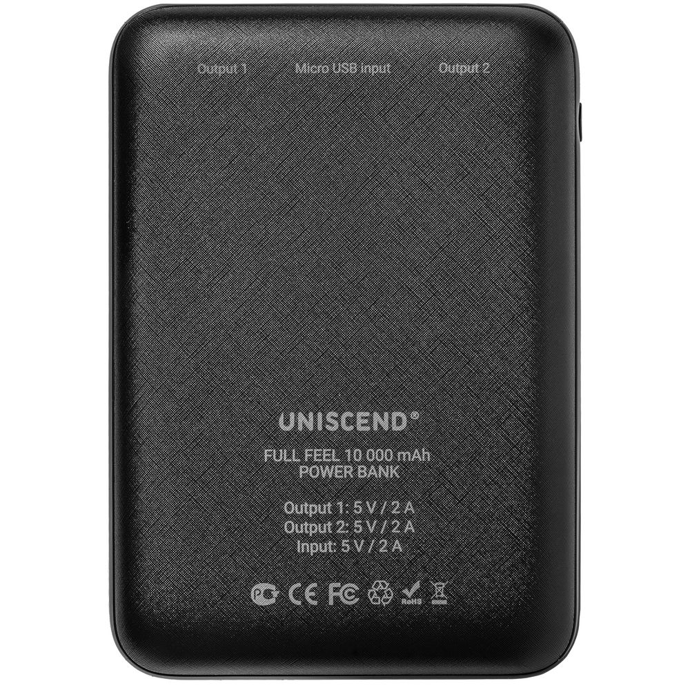 Внешний аккумулятор Uniscend Full Feel 10000 мАч, черный