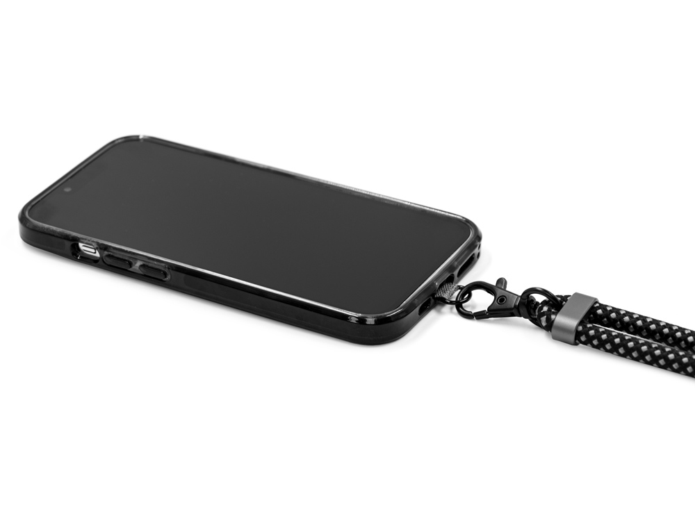 Ремешок-держатель для телефона с зарядным кабелем USB-C - USB-C Lany Wristband Charge Eco, серый