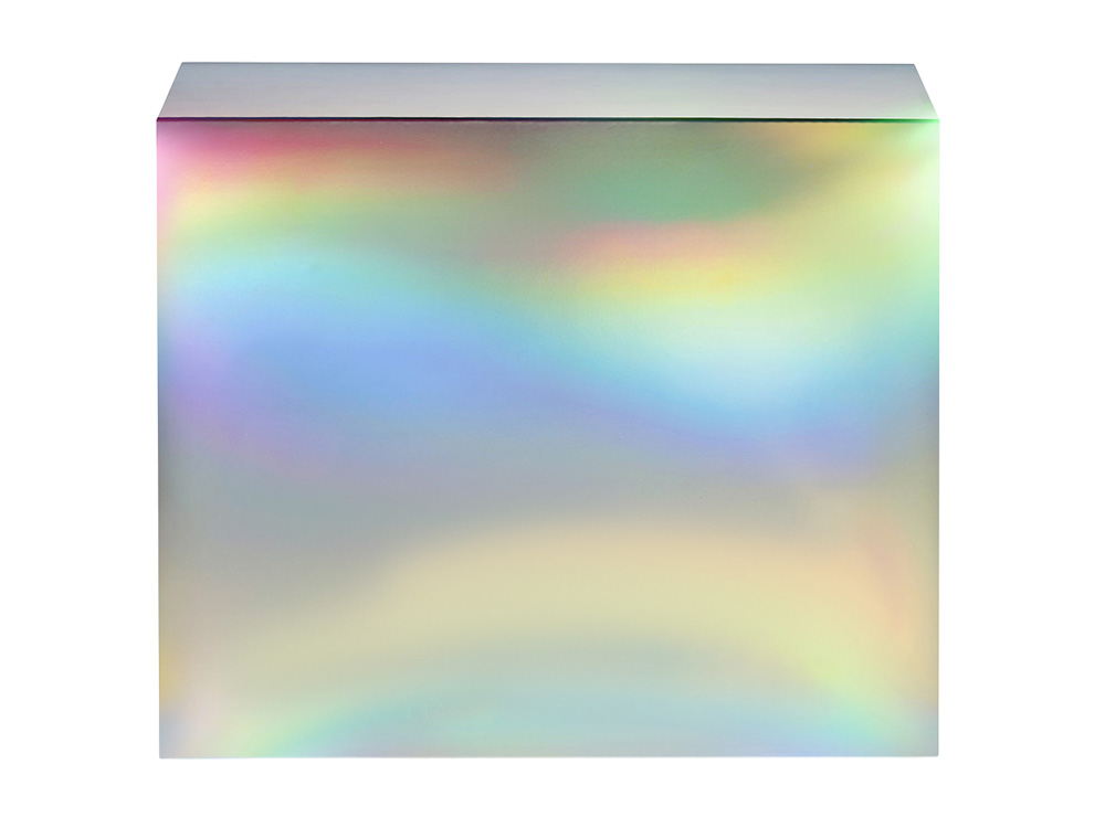 Подарочная коробка с голографическим шубером без печати Aurora, L, 260х260х100 мм. Подарочная коробка с голографическим шубером без печати Aurora, L, 260х260х100 мм.