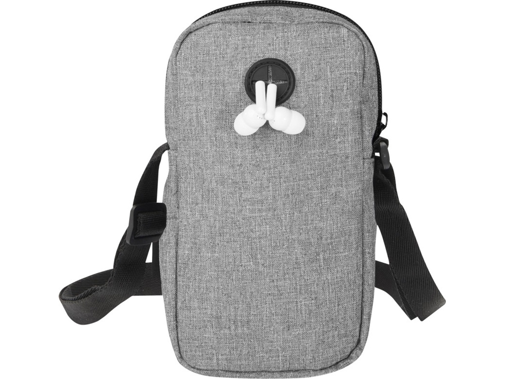 Сумка для телефона Ross из переработанного материала, серый яркий