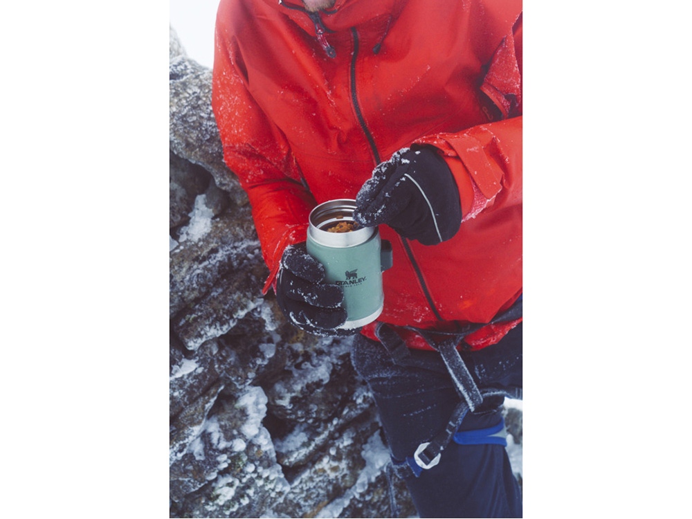 Банка для еды объемом 400 мл с ложкой-вилкой Stanley Legendary - черный матовый Банка для еды объемом 400 мл с ложкой-вилкой Stanley Legendary - черный матовый