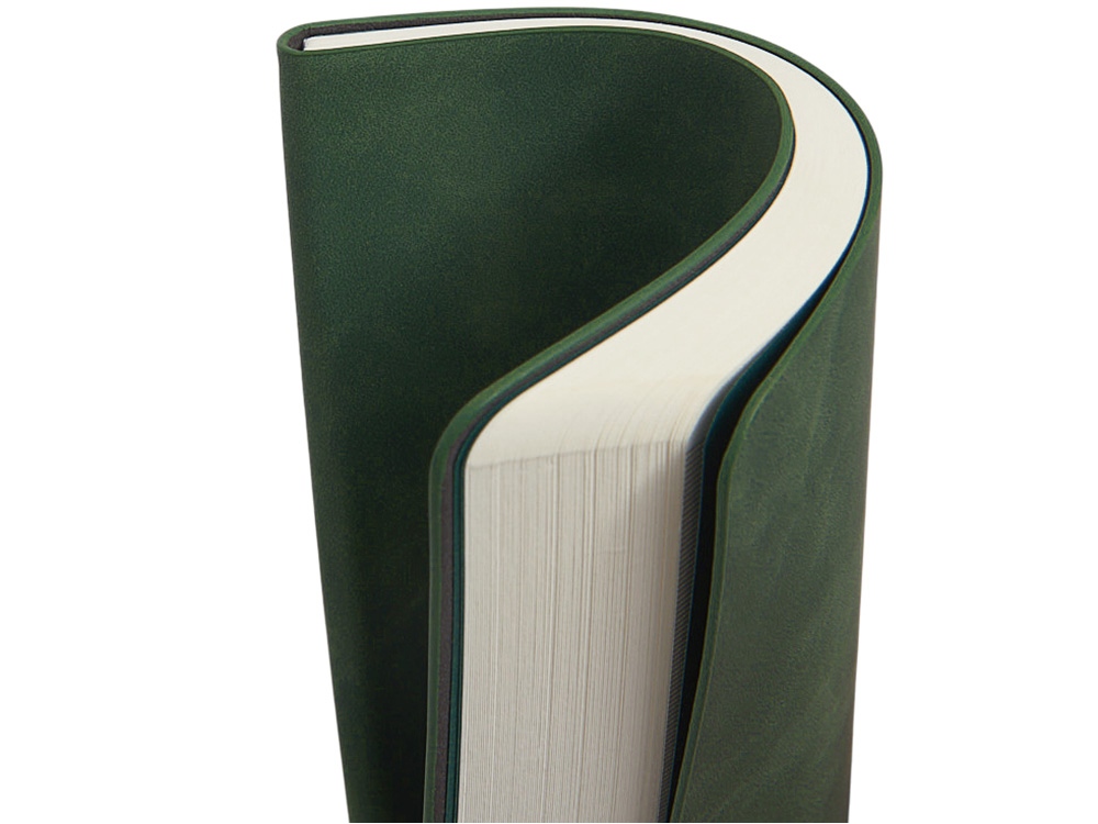 Блокнот А5 в гибкой обложке Chaplin, зеленый