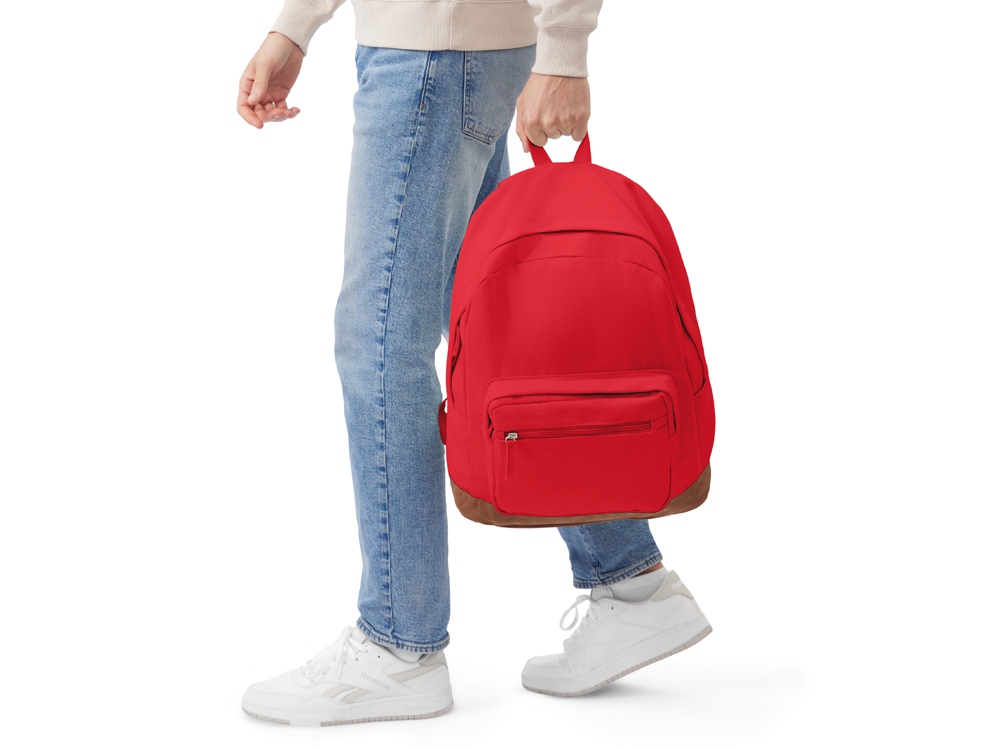 Рюкзак Shammy с эко-замшей для ноутбука 15, красный