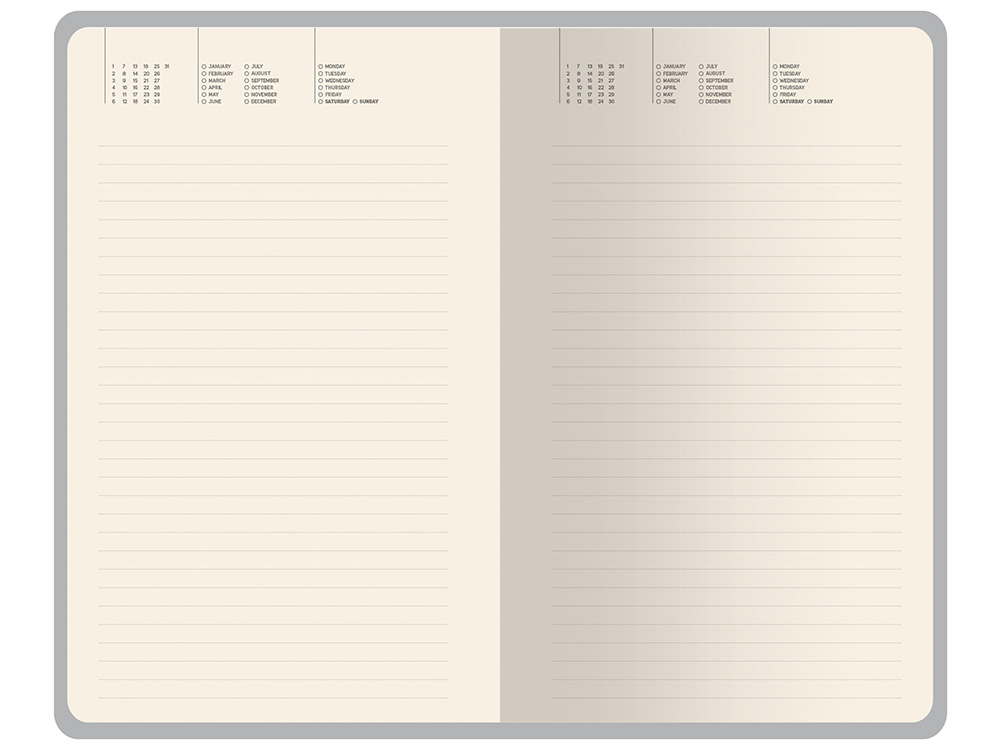 Ежедневник недатированный А5 Morandi. Пыльная роза с нашивкой, пыльно-розовый