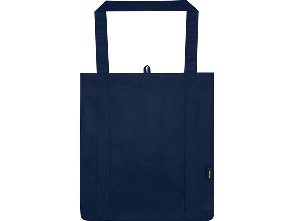 Liberty эко-сумка с прочным днищем объемом 6 л из нетканого материала, переработанного по стандарту GRS, синий navy Liberty эко-сумка с прочным днищем объемом 6 л из нетканого материала, переработанного по стандарту GRS, синий navy