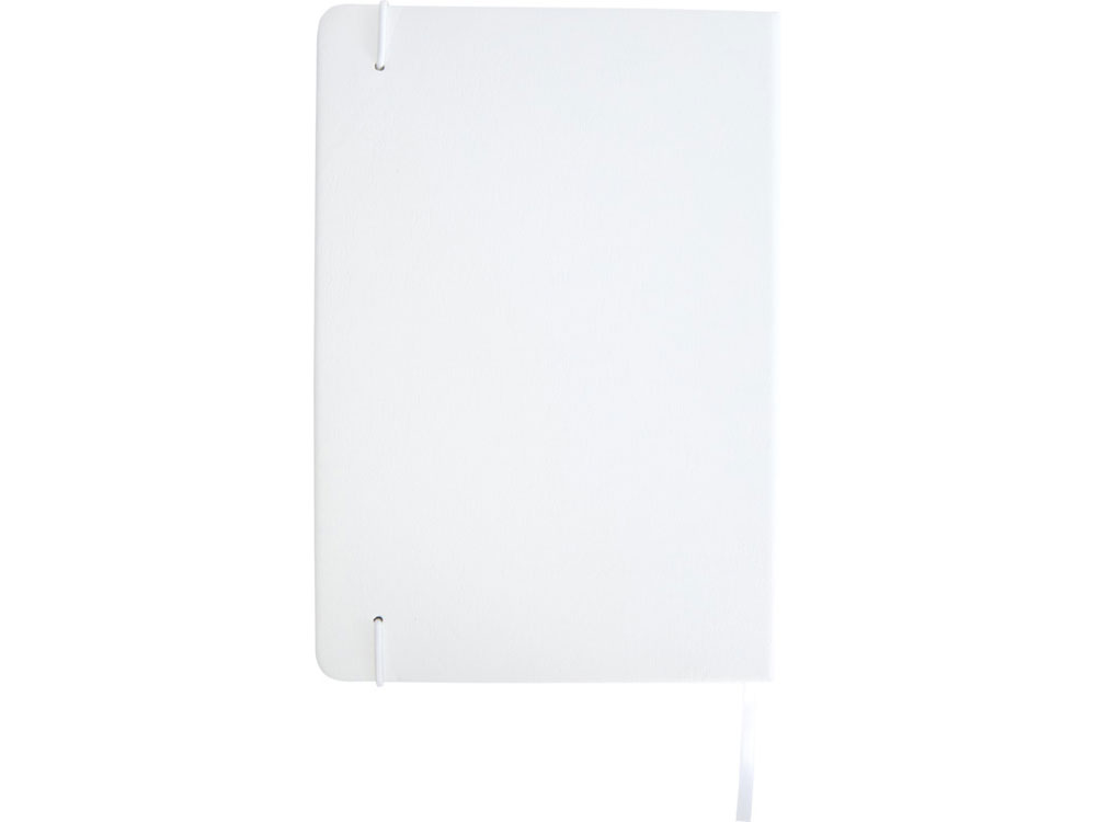 Набор Legato Elegance из блокнота формата А5 в твердой обложке и ручки-роллера, белый/черный