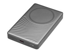 Магнитный беспроводной внешний аккумулятор, QC/PD Сёрф, 10000 мАч, серый