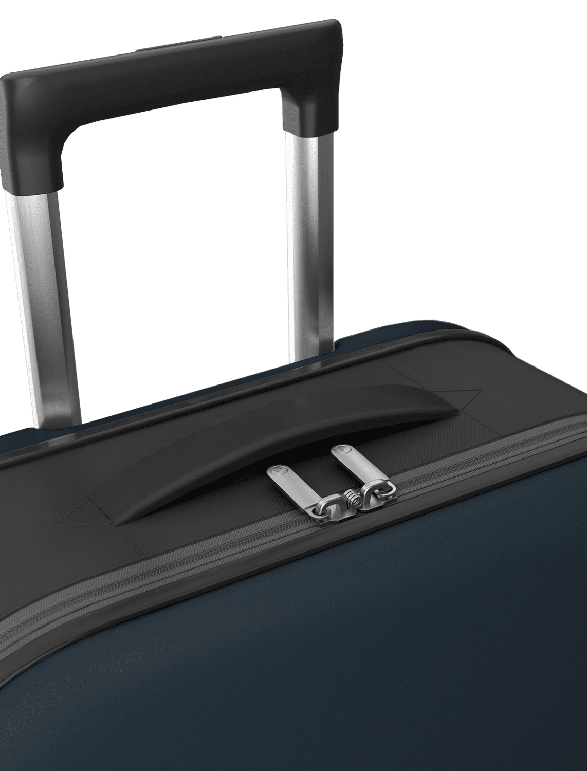 Чемодан складной Rollink Vega II 55x40x20 см, 2 колеса, серо-синий