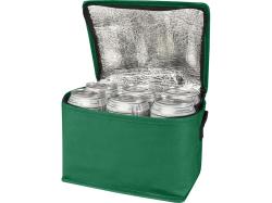 Spectrum нетканая сумка-холодильник, 4 л, на 6 банок, из переработанных материалов, зеленый