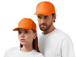 Бейсболка Poly 5-ти панельная 120 гр, оранжевый Бейсболка Poly 5-ти панельная 120 гр, оранжевый