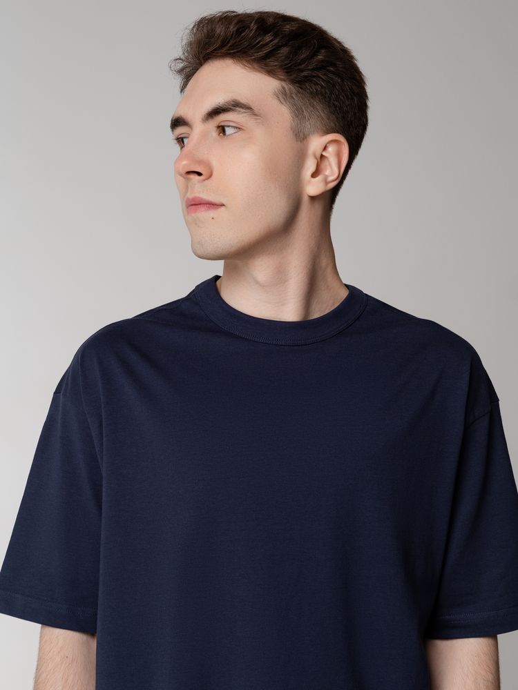 Футболка оверсайз мужская Boxy Men, синяя (джинс)