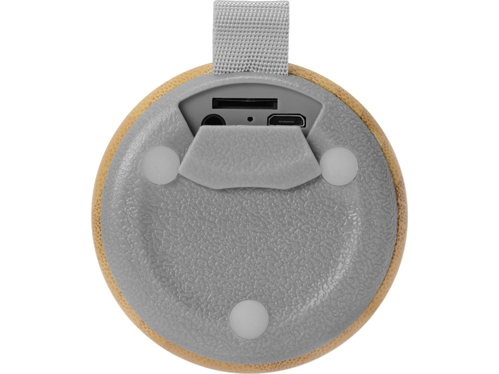 Портативная колонка из бамбука Bongo, натуральный (Р) Портативная колонка из бамбука Bongo, натуральный (Р)