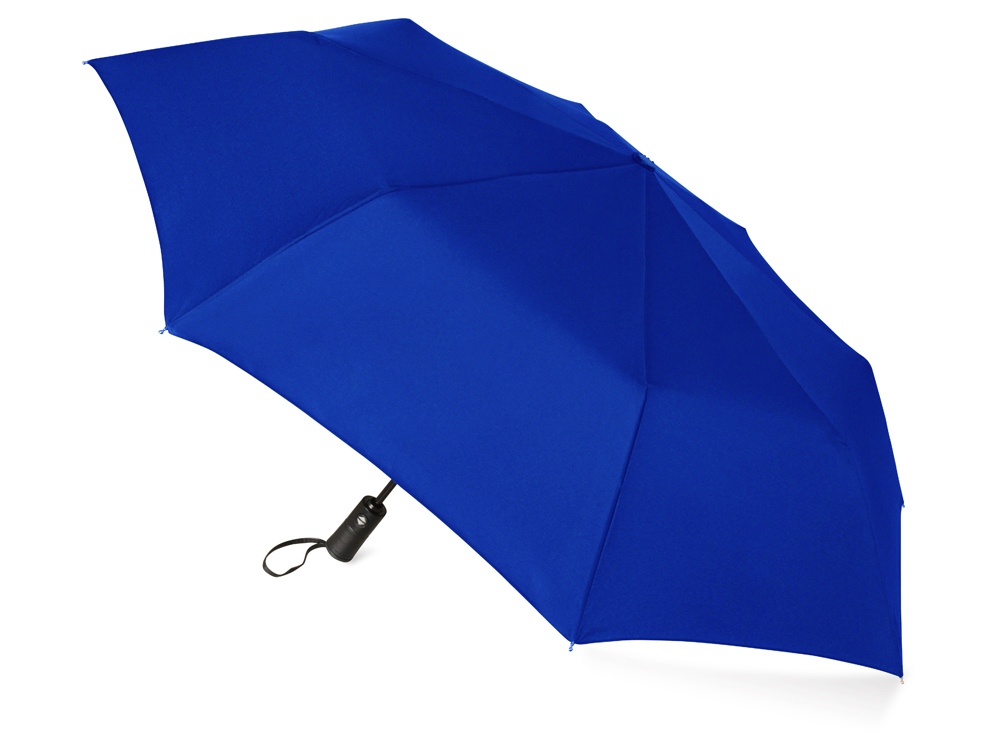 Зонт складной Ontario, автоматический, 3 сложения, с чехлом, темно-синий